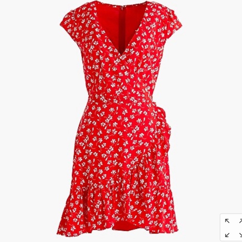 JCrew faux wrap minidress!